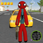 Spider Stickman Rope Hero Rise of The Warriors icône