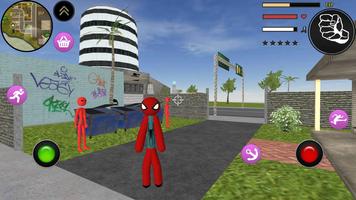 Spider Stickman Rope Hero Rise of The Warriors capture d'écran 2