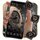 Immemorial Copper-colored Clock Theme APK