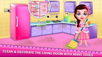 1 Schermata Doll House Design And Cleanup