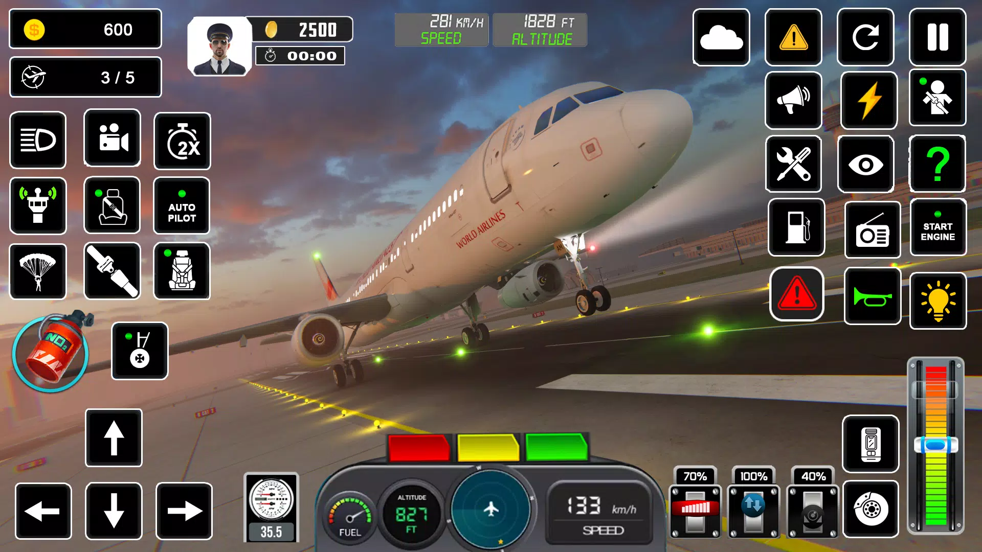 طيار طيران محاكاة ألعاب APK للاندرويد تنزيل