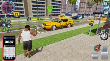 Stadt Taxi Fahren: Taxi Spiele Plakat