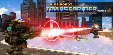 bicicleta robot transformador juego coche guerra