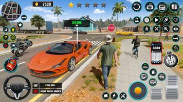 Open World Car Driving Games syot layar 1