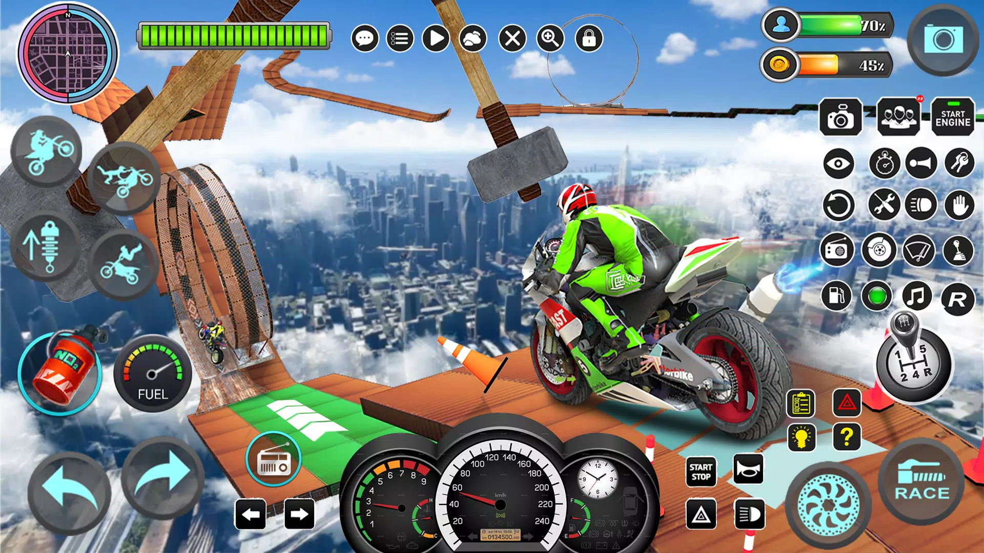 Mega Ramp Stunt Moto - Jogue Mega Ramp Stunt Moto Jogo Online