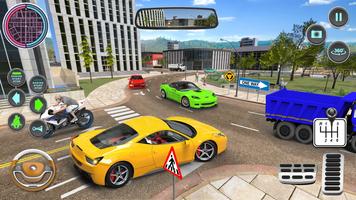 Modern Car Driving School Game ảnh chụp màn hình 3