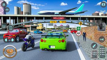 Modern Car Driving School Game পোস্টার