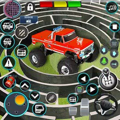 Monster Truck Maze Puzzle Game XAPK download