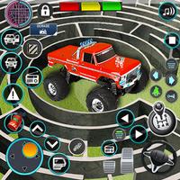 Monster Truck Maze Puzzle Game poster