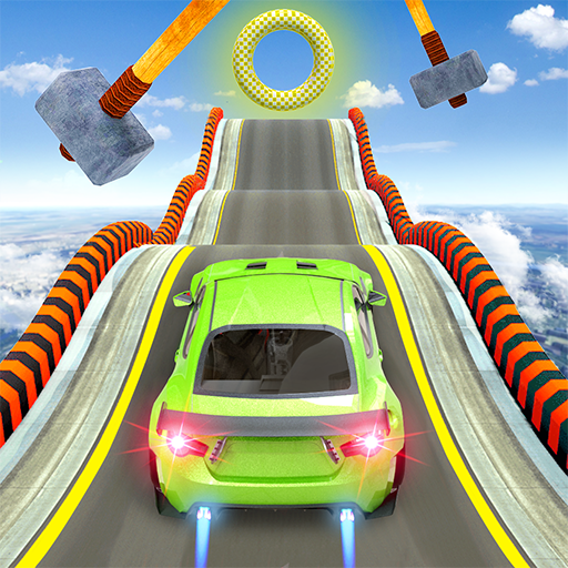 大型坡道汽车特技赛车游戏