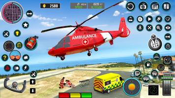 Heli Ambulance Simulator Game স্ক্রিনশট 1