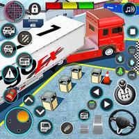 货物 卡车 停车处 模拟器 2021年 3D 卡车 游戏 海报