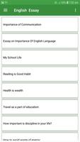 English  Essay poster