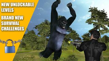 Gorilla animal chasse gratuit Affiche