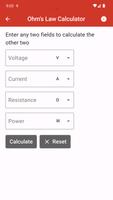 Ohm's Law Calculator Plus تصوير الشاشة 1