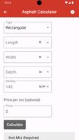 Calculateur d'asphalte capture d'écran 1