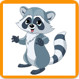 Raccoon endless runner game icône