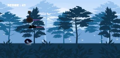 Raccoon endless runner game poster