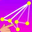 Icona gioco di puzzle a una linea