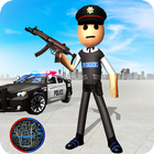 Icona Stickman Police Hero Crime