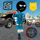 Incredible Stickman US Police Rope Hero Simulator APK