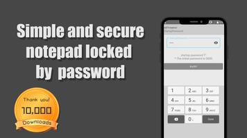 پوستر Notepad With Password