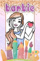 Glitter Barbi Coloring Book poster