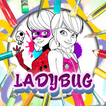Glitter Ladybug Coloring Book