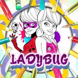 Glitter Ladybug Coloring Book icône