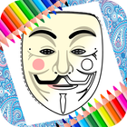 آیکون‌ Mask Coloring Book