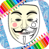 Mask Coloring Book icône
