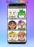 پوستر Mask Coloring Book