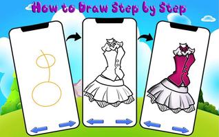 How to Draw Dress imagem de tela 2