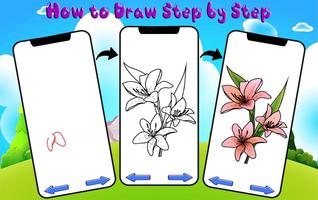 How to Draw Flower Affiche