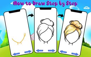 How to Draw Hair Affiche