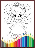 Princess Coloring Book captura de pantalla 1