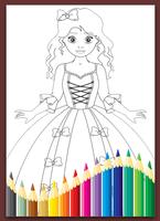 Princess Coloring Book تصوير الشاشة 3