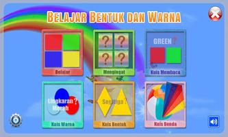 Belajar Bentuk dan Warna الملصق