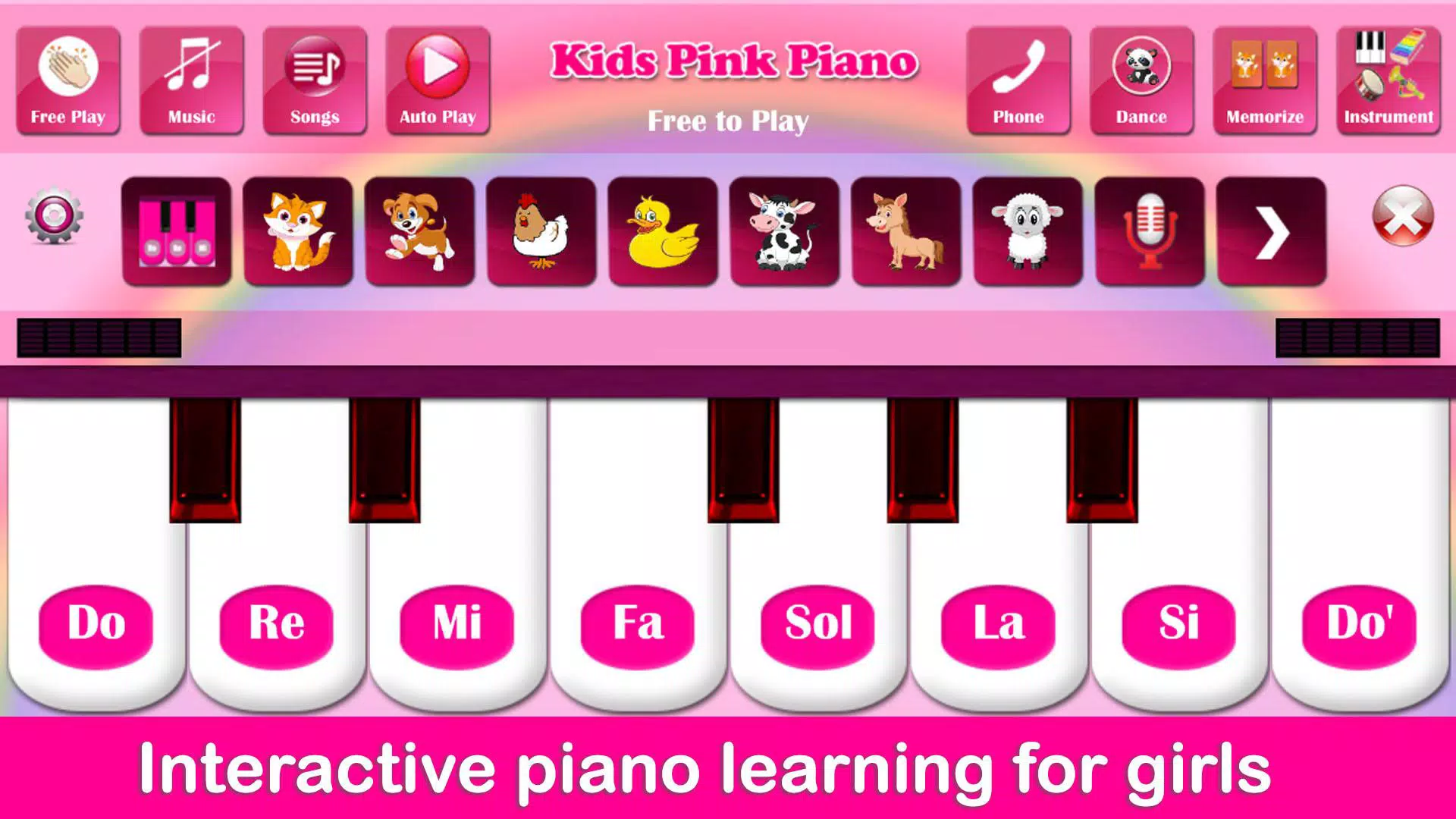 Kids Pink Piano