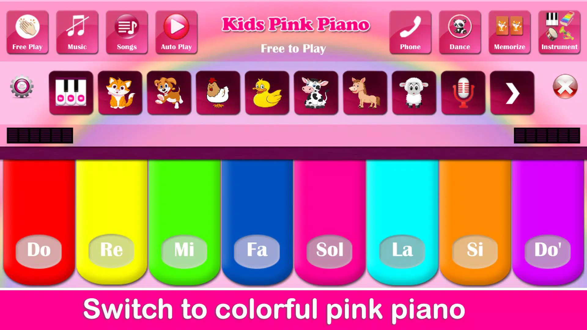 Kids Pink Piano