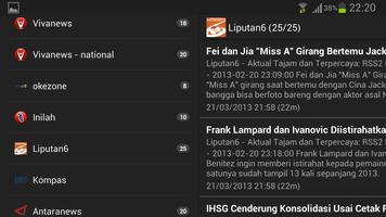 Berita Indonesia - RSS Reader تصوير الشاشة 3
