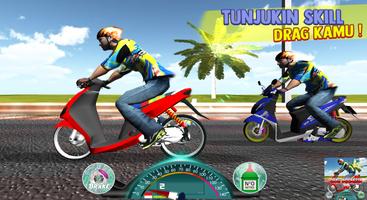 Indonesian Drag Bike Racing -  poster