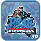 Indonesia Drag Racing 2018 - Bike Extreme Drag 3D آئیکن