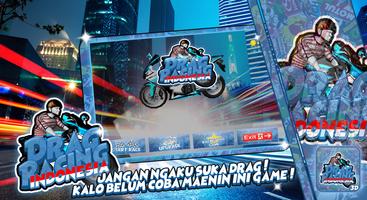 Indonesia Drag Racing 2018 - Bike Extreme Drag 3D پوسٹر