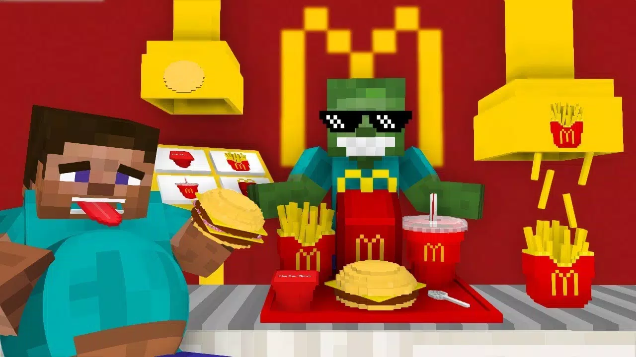 دانلود بازی Fast Food Restaurant Mod for Minecraft PE برای اندروید