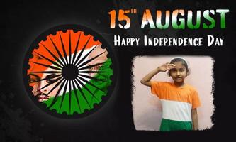 Independence Day Photo Frame I 15 August Pic Maker الملصق