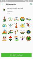 برنامه‌نما Republic Day Stickers for WhatsApp - WAStickerApps عکس از صفحه