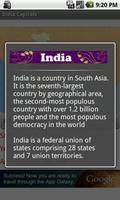 India Capitals capture d'écran 1