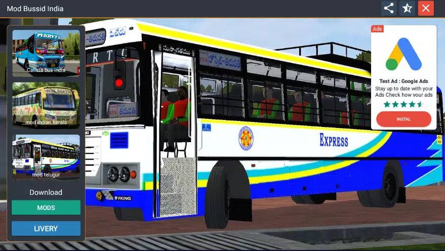 APSRTC Ashok Leyland Bus Driving - Bus Simulator Indonesia - Android  Gameplay 