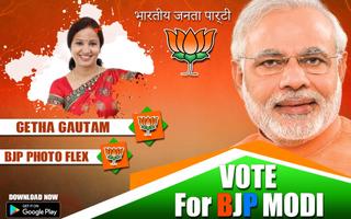 Bharatiya Janata Party (BJP) Banner: Flex & Frame Affiche
